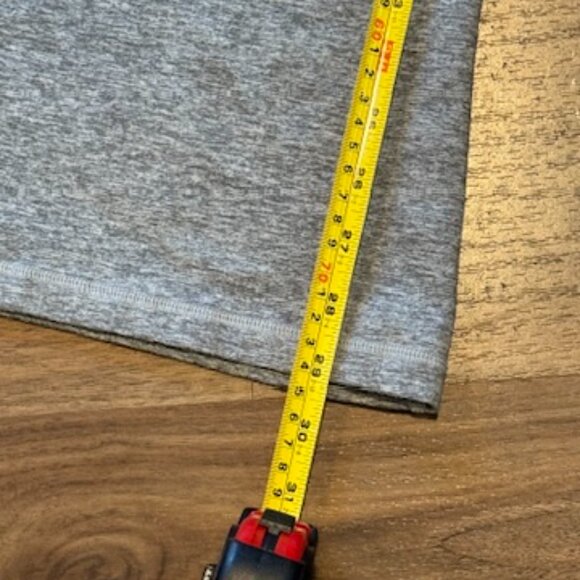 Aerie Offline The Hugger Flare Foldover Hi Rise Gray Leggings Women Sz L Pocket - Picture 6 of 8